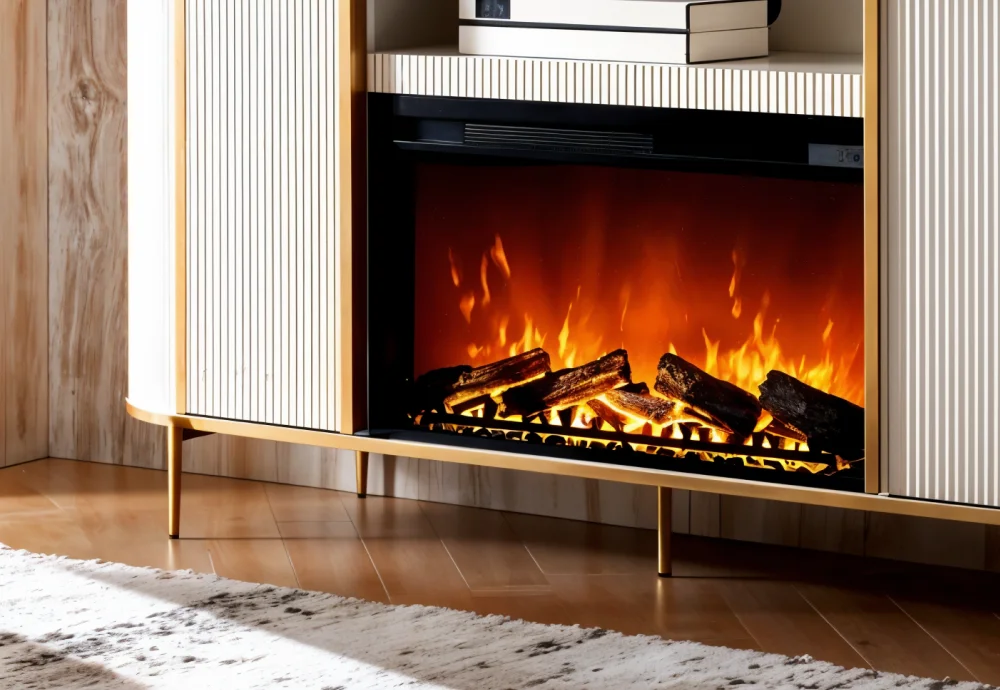 electric fireplace console